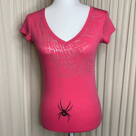 L.O.L. Vintage Tops - SASSY SPIDER WEB TEE- JR. SMALL- LOL VINTAGE